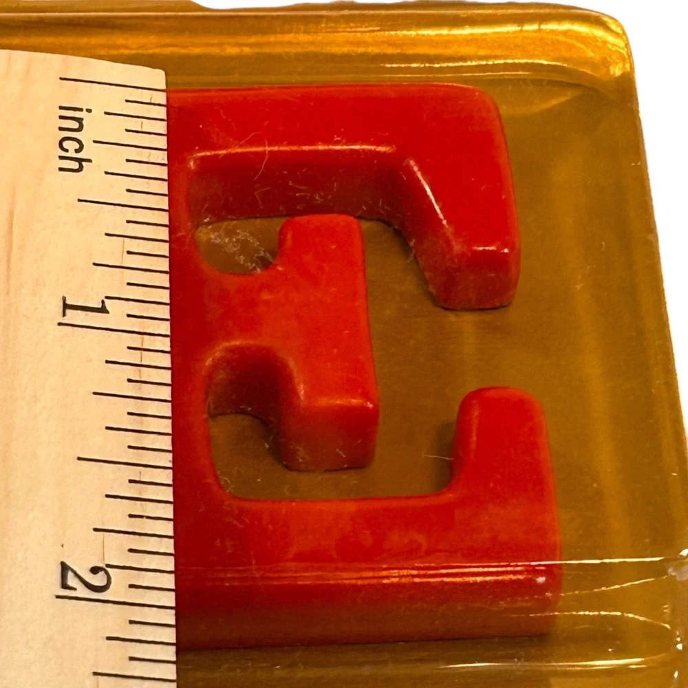 Vintage NOEL Christmas Letters Red Plastic Holiday Decoration NOS‎ Taiwan